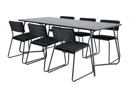 Маса и столове за трапезария Dallas 2715 (Черен)
