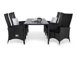 Σετ Τραπέζι και καρέκλες Comfort Garden 1598 (Μαύρο)