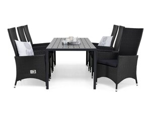Σετ Τραπέζι και καρέκλες Comfort Garden 1598 (Σκούρο γκρι)