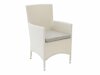 Conjunto de mesa e cadeiras Dallas 3025 (Branco + Cinzento)