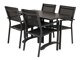 Asztal és szék garnitúra Dallas 3469 (Fekete)