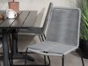 Conjunto de mesa e cadeiras Dallas 2196 (Cinzento + Preto)
