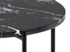 Stranska miza Oakland 805 (Črni marmor + Črna)