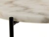 Sānu galds Oakland 805 (Balts marmors + Melns)