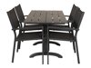Asztal és szék garnitúra Dallas 3469 (Fekete)