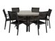 Laua ja toolide komplekt Dallas 3480 (Must)