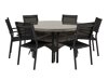 Asztal és szék garnitúra Dallas 3480 (Fekete)