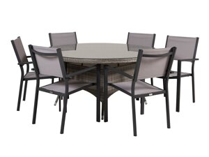 Tisch und Stühle Dallas 3480 (Grau)