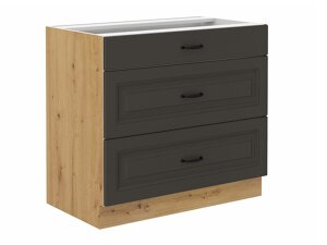 Schrank mit Schubladen Retro Grey 120