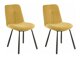 Conjunto de cadeiras Tulsa 520 (Preto + Amarelo)
