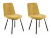 Krēslu komplekts Tulsa 520 (Melns + Dzeltens)