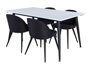 Маса и столове за трапезария Dallas 2731 (Черен)