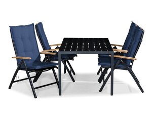 Asztal és szék garnitúra Comfort Garden 1456 (Kék)