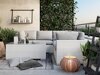 Conjunto de mobiliário para o exterior Comfort Garden 1519 (Branco + Cinzento)