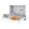 Letto a scomparsa Concept Pro Lenart AH110 (Bianco + Bianco lucido)