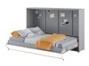 Zidni krevet Concept Pro Lenart AH110 (Siva)