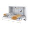 Cama plegable Concept Pro Lenart AH110 (Blanco + Blanco brillante)