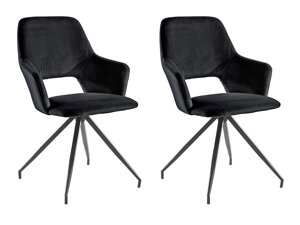 Conjunto de sillas Denton 1127 (Negro)