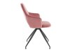 Krēslu komplekts Denton 1127 (Melns + Tumši rozā)