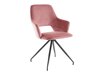 Krēslu komplekts Denton 1127 (Melns + Tumši rozā)