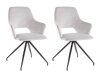 Conjunto de sillas Denton 1127 (Blanco + Negro)