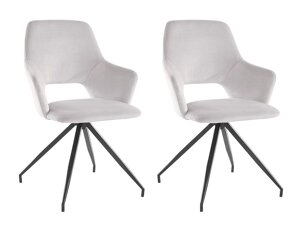 Set di sedie Denton 1127 (Bianco + Nero)