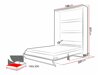 Cama plegable Concept Pro Lenart AH109 (Blanco + Blanco brillante)