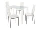 Маса и столове за трапезария Denton 1136 (Бял)