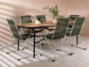 Σετ Τραπέζι και καρέκλες Dallas 3524 (Πράσινο + Ασημί)
