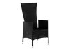 Σετ Τραπέζι και καρέκλες Comfort Garden 1387 (Μαύρο)