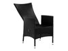 Conjunto de mesa y sillas Comfort Garden 1387 (Negro)