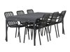 Conjunto de mesa y sillas Dallas 3541 (Negro)