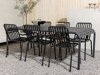 Σετ Τραπέζι και καρέκλες Dallas 3541 (Μαύρο)