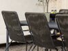 Σετ Τραπέζι και καρέκλες Dallas 3542 (Σκούρο γκρι + Μαύρο)