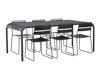 Conjunto de mesa y sillas Dallas 3543 (Negro)