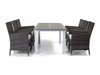 Stalo ir kėdžių komplektas Comfort Garden 1259 (Balta)