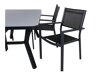Laua ja toolide komplekt Dallas 3587 (Must)