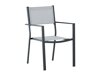 Σετ Τραπέζι και καρέκλες Dallas 3587 (Γκρι + Μαύρο)