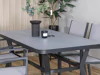 Tisch und Stühle Dallas 3587 (Grau + Schwarz)