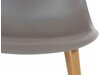 Conjunto de sillas Denton 1142 (Gris + Roble)