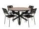 Conjunto de mesa y sillas Dallas 3605 (Negro)