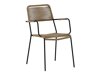 Stol i stolice set Dallas 3605 (Crna + Svijetlo smeđa)