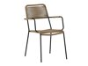 Stol i stolice set Dallas 3607 (Crna + Svijetlo smeđa)