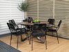 Asztal és szék garnitúra Dallas 3607 (Fekete)