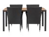 Σετ Τραπέζι και καρέκλες Dallas 3613 (Μαύρο)