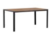 Asztal és szék garnitúra Dallas 3614 (Sötétszürke + Fekete)
