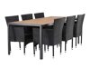 Σετ Τραπέζι και καρέκλες Dallas 3626 (Μαύρο)