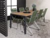 Σετ Τραπέζι και καρέκλες Dallas 3627 (Πράσινο + Ασημί)