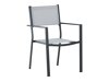 Conjunto de mesa e cadeiras Dallas 3670 (Preto + Cinzento)