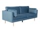 Dīvāns Dallas 101 (Tumši zils + Brūns)